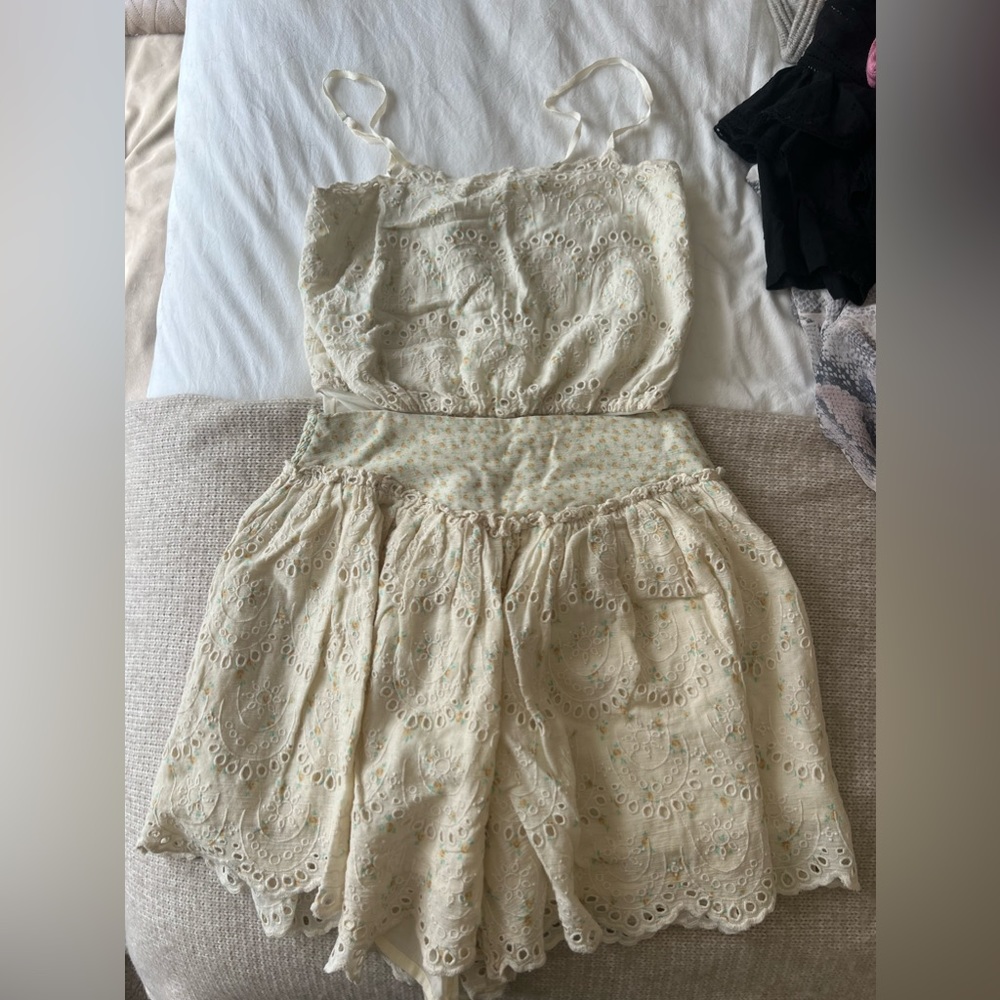 Free people bodysuit skirt set